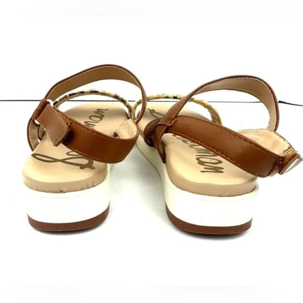 NWOT Sam Edelman Audrea Dionne Sandal Girls Sz 4 Leopard/Brown Strappy Sandal